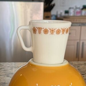 Butterfly Gold Corelle mug